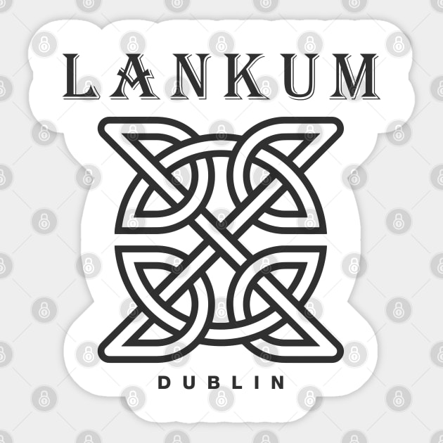 Dublin Irish Modern Folk Sticker by reyboot